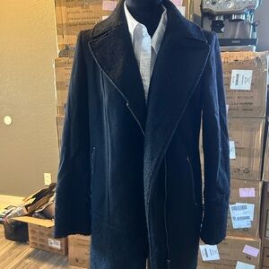 DKNY Women's Black Trench Coat